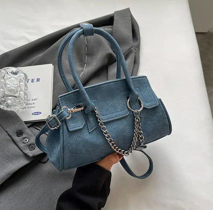 Top Handle Female Tote Bag Leather Small Crossbody Bags for Women Luxury Brand Shoulde Side Bag Ladies Chain Handbags