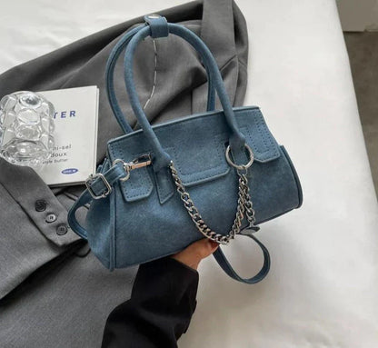 Top Handle Female Tote Bag Leather Small Crossbody Bags for Women Luxury Brand Shoulde Side Bag Ladies Chain Handbags