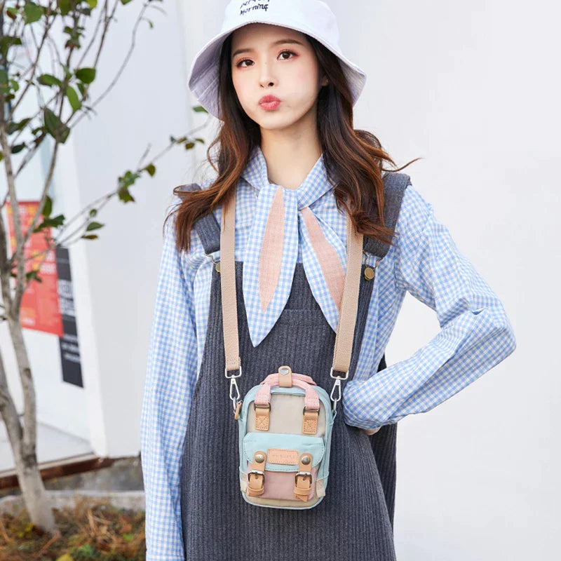 New Lovely Women Mini Backpack Waterproof Small Bagpack Cute Backpacks Ladies Shoulder Crossbody Bag Female Bolsa