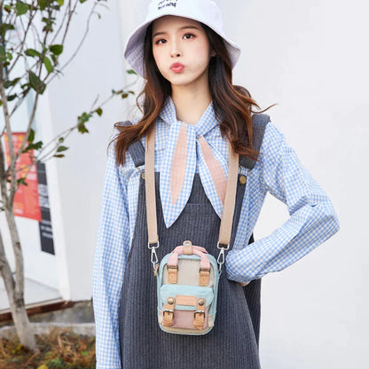 New Lovely Women Mini Backpack Waterproof Small Bagpack Cute Backpacks Ladies Shoulder Crossbody Bag Female Bolsa