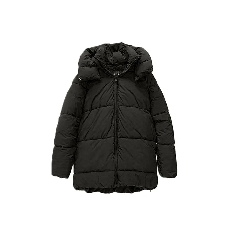 Women Winter Parkas Jacket Green Hooded Jacket Zatra Thick Puffer Coats Woman Winter Jackets For Girls Padded Parkas