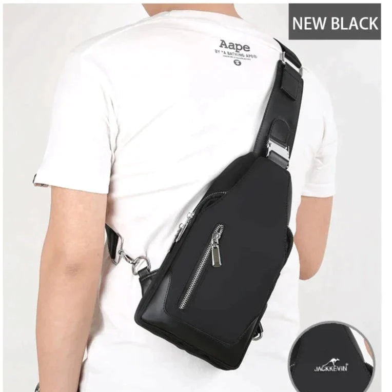 Men's Messenger bag shoulder Oxford cloth Chest Bags Crossbody Casual messenger bags Man USB charging Multifunction Handbag