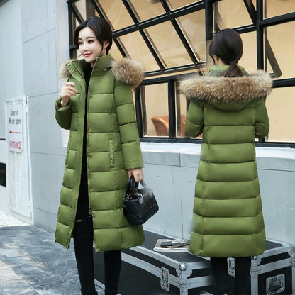 women winter bubble coats down long padded clothes solid color black jacket puffer warm thick winter parkas