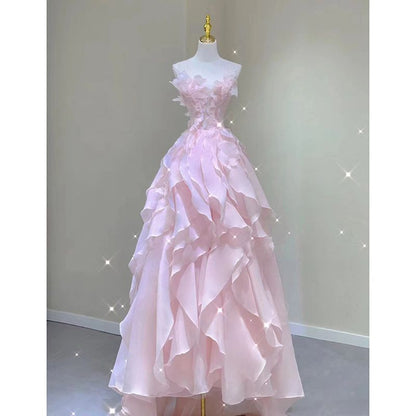 dingdamall fruitful fashion dress to impress Evening Dress for Women New Banquet Elegant Host Light Luxury Niche Can Wear at Ordinary Times