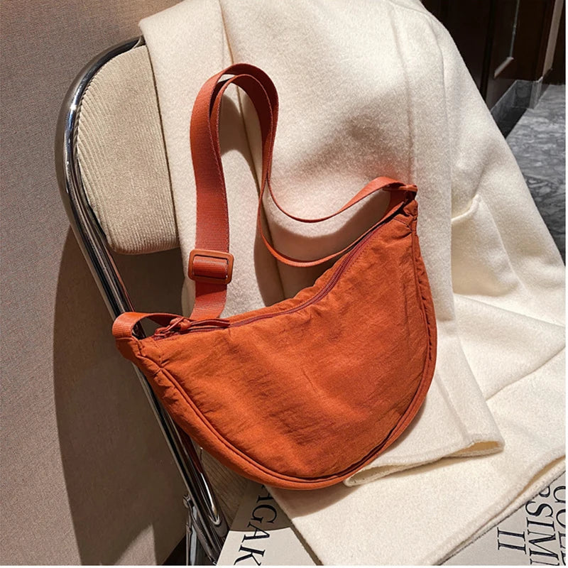 Casual Nylon Hobos Crossbody Bag for Women Designer Shoulder Bags Large Capacity Tote Lady Travel Shopper Bag Female Purses