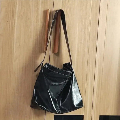 Large Capacity OL Women's Crossbody Bag Tote Bag Soft Women Leather Handbags Bucket Shoulder Bag Designer Bags Luxury