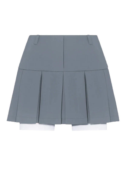 New Mini Skirt For Women Cute High Waist Fashion Y2K Skirts Set Casual Streetwear Womens Bottom Black Pleated Skirts