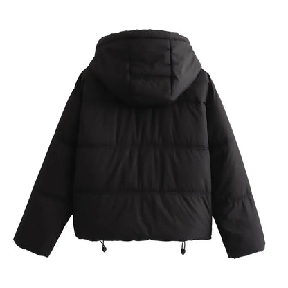 Autumn/Winter New Product Women's New Fashion Casual Versatile Warm Hooded Jacket Cotton Coat