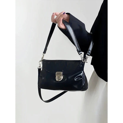 Sweet Pu Leather Women's Shoulder Bag Fashion Square Ladies Underarm Bags Retro Female Crossbody Bag Handbags Clutch Purse