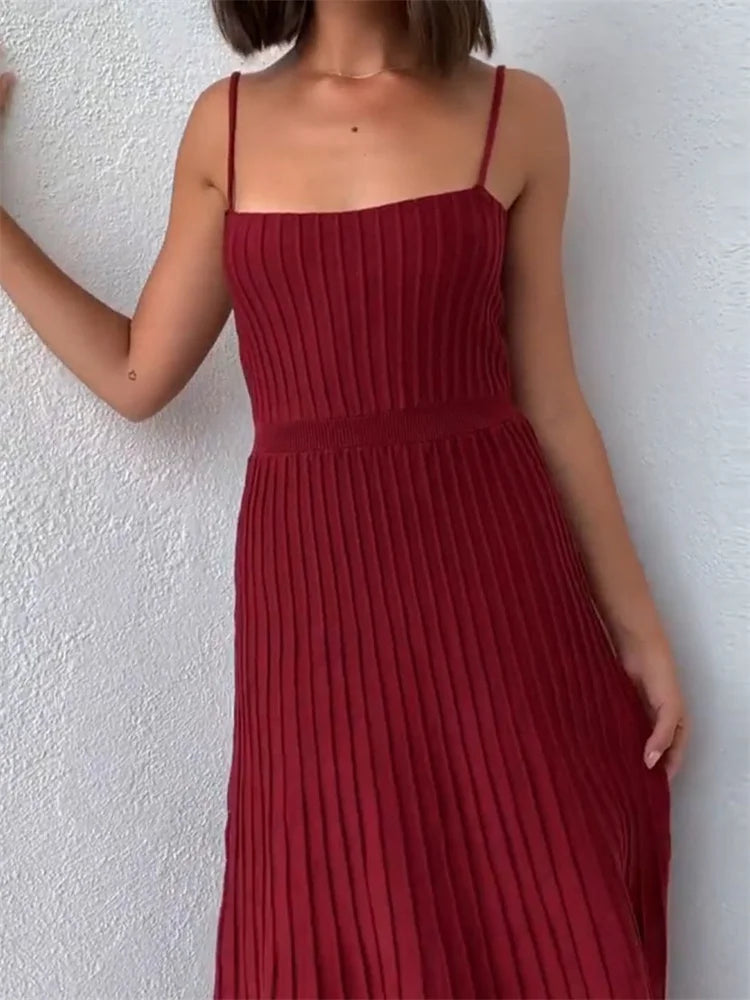 Backless Ribbed Maxi Dress For Women Summer New Holiday Party Stretch High Waist Bodycon Maternity Dresses Knit Sundress