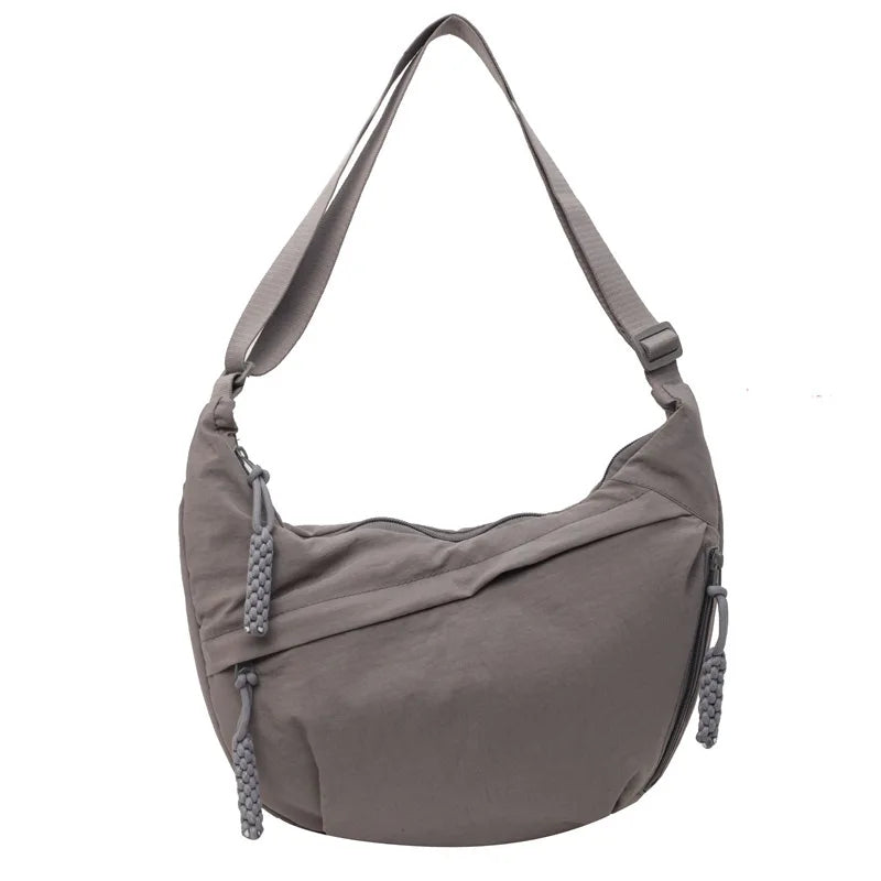 Nylon Shoulder Bag New Summer High-capacity Women's Crossbody Dumpling Bag Versatile and Niche Design Messenger Bag