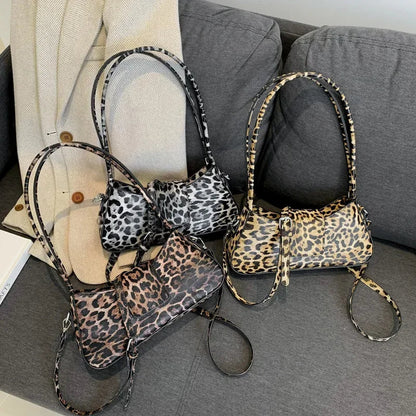 Women Shoulder Bags New Sweet Cool Spice Girls Handbag Personality Leopard Print Fashionable Casual Crossbody Bag