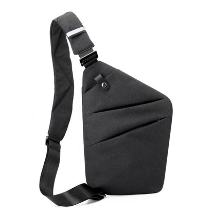 Fengdong men small chest bag ultra thin sports bag mini crossbody bags for men waterproof travel sling bag boy messenger bag