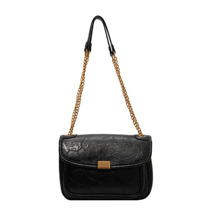 Women's Fashion Solid Vintage Shoulder Bag Chain Crossbody Bag