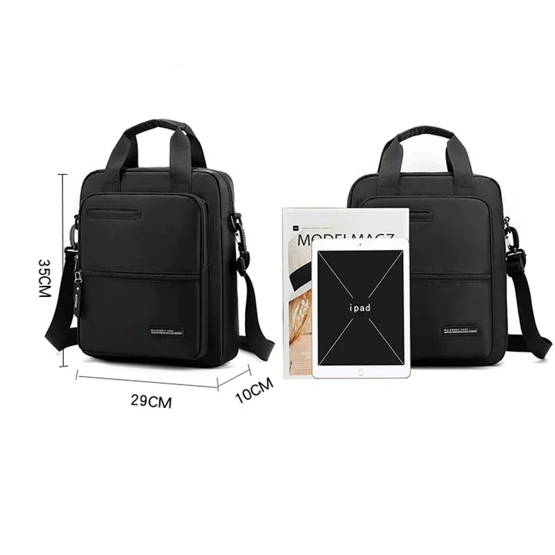 Men's Shoulder Messenger Bag Large Capacity 13 Inch Laptop Computer Bag Handbag Waterproof Briefcase Oxford Cloth Crossbody Bags