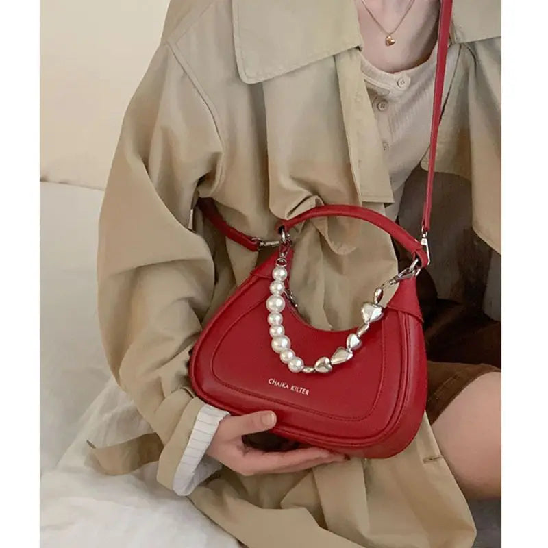 Richme Fashion Women Handbag Trend High Quality Sac A Main Femme New Design Beading Chains Ladies Crossbody Shoulder Bags