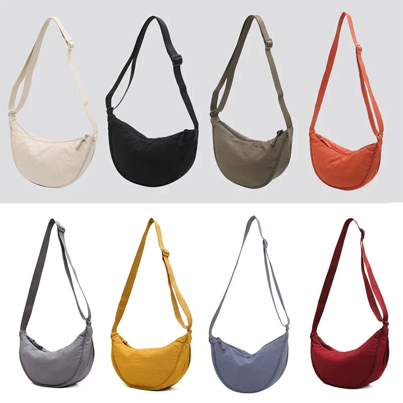 Casual Nylon Hobos Crossbody Bag for Women Designer Shoulder Bags Large Capacity Tote Lady Travel Shopper Bag Female Purses