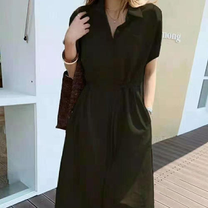 Summer Women Dress Shirt Dress Long Evening Female Vintage Maxi Party Oversize Beach Woman Dresses Casual Elegant Prom Green