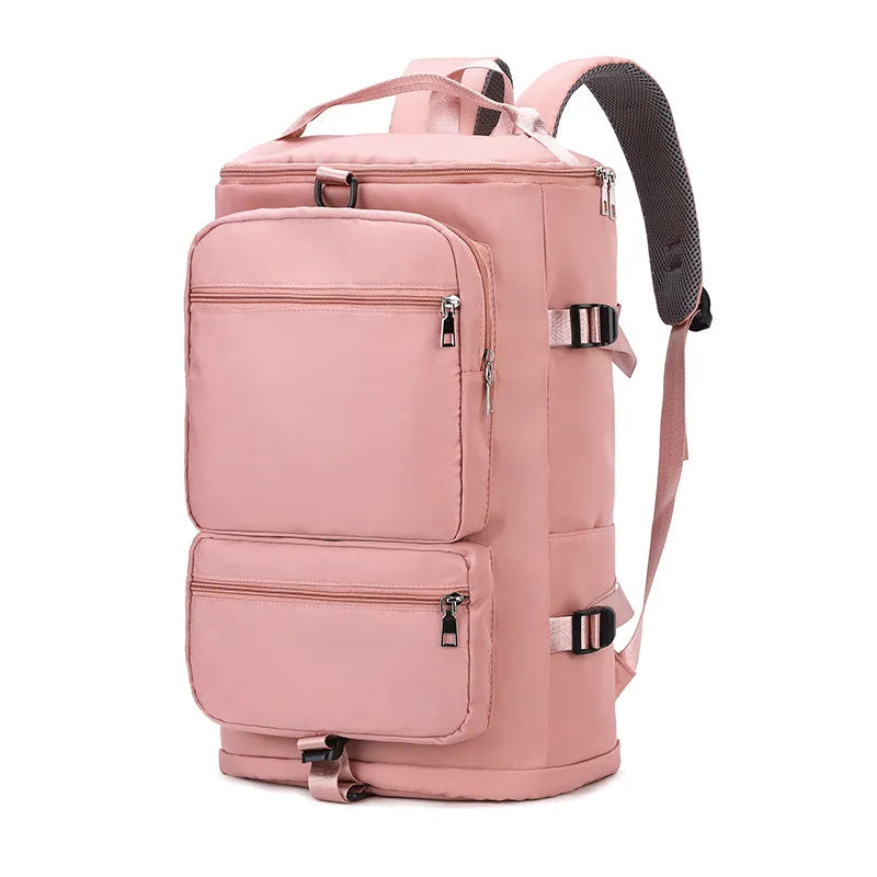 Fitness Sports Women's High-capacity Backpack Multifunctional Lady Weekend Yoga Luggage Zipper Lightweight Swim Crossbody Bag