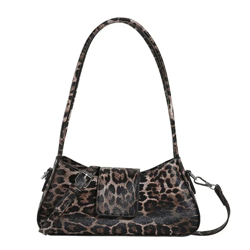 Women Shoulder Bags New Sweet Cool Spice Girls Handbag Personality Leopard Print Fashionable Casual Crossbody Bag