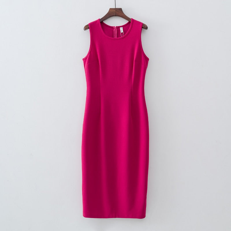 Summer New Design Womens Solid color dress