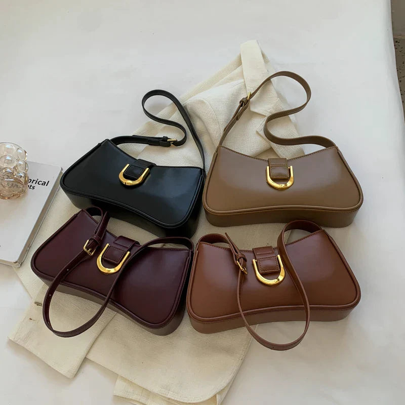 Shoulder Side Bag for Women Winter Designer Small PU Leather Crossbody Bag Trend Handbags and Purse