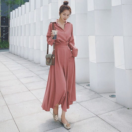 Vintage Shirt Dresses for Women Evening Female Dress Party Oversize Long Sleeve Beach Woman Dress Robe Vestidos Autumn