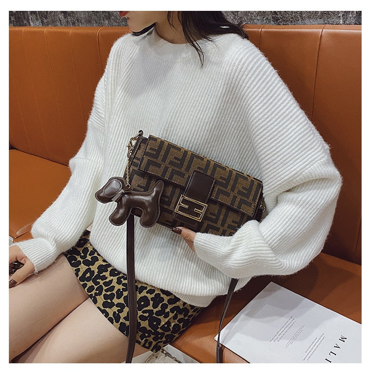 Luxury Designer Handbag Ladies Bag Trend Single Shoulder Bag Buckle Messenger Bag Small Square Bag Female Totes PU Mini Handbag