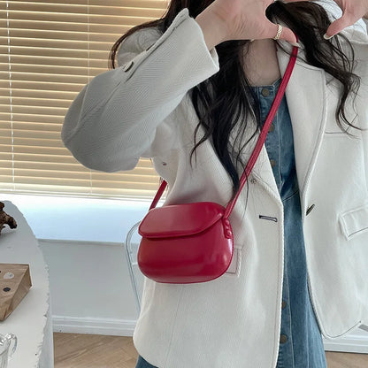 Fashion Women Messenger Bag PU Leather Small Shell Bag Vintage Shoulder Bag Ladies Handbags Luxury Purse Crossbody Bags