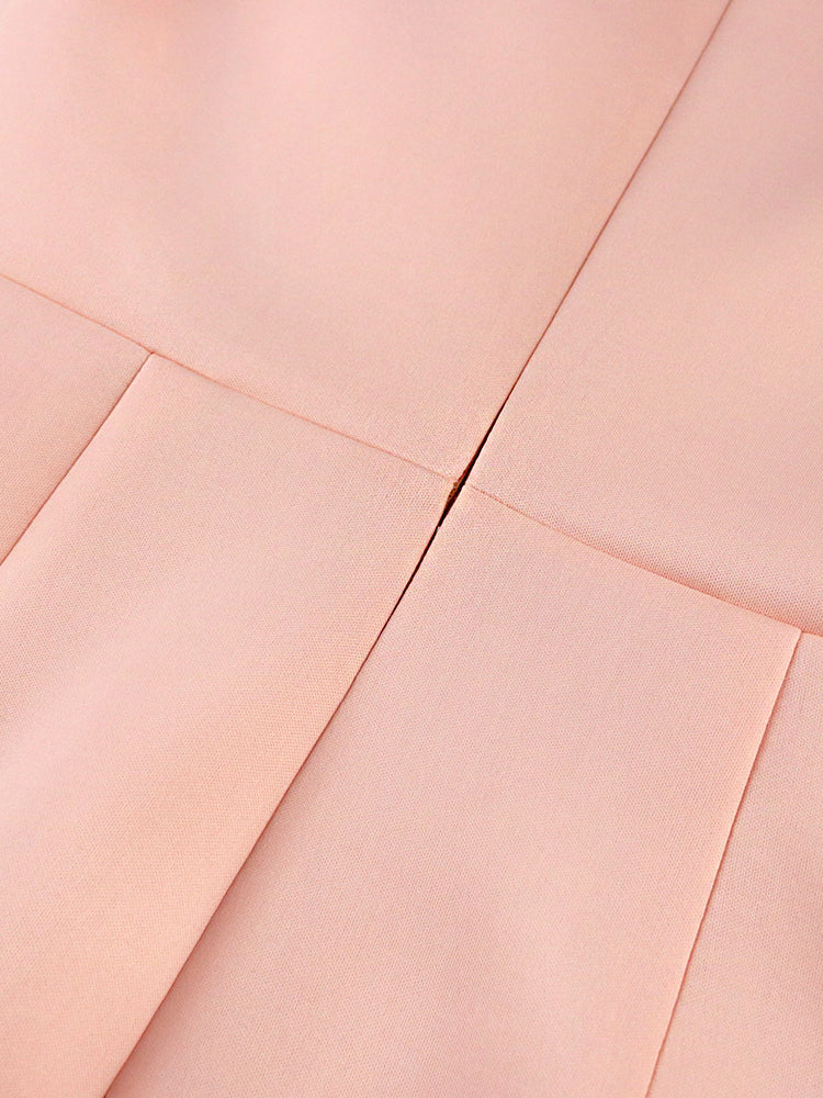 Women Pink Dress Party Ruffle Stylish Occasion Celebrate Sleveless Mesh Patchwork Elegant Slim Summer Homecoming Robe Gowns dingdamall mid size graduation outfit romantic style teen swag clean girl ideas 90s latina aesthetic