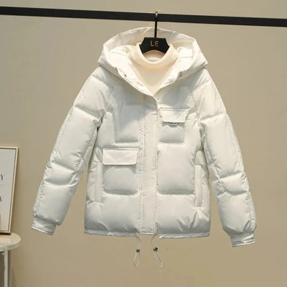 Women's Winter Jacket New Parkas  Hooded Thicken Warm Jackets Outwear Casual Loose Cotton Padded Coat Female Clothing