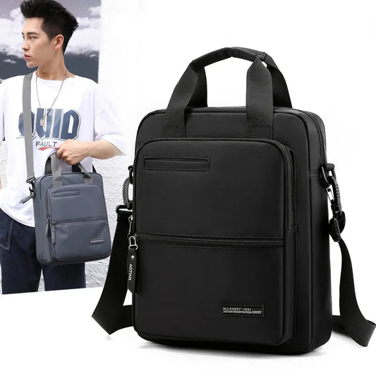 Men's Shoulder Messenger Bag Large Capacity 13 Inch Laptop Computer Bag Handbag Waterproof Briefcase Oxford Cloth Crossbody Bags