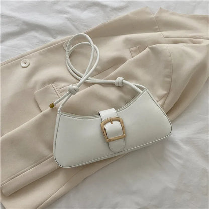 Women's Shoulder Bag Solid Color Popular Small Bag Trend Summer New Trendy Crossbody Bag Texture Shoulder Underarm Bag