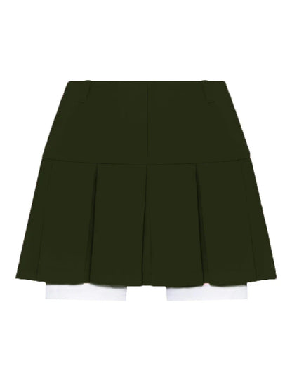 New Mini Skirt For Women Cute High Waist Fashion Y2K Skirts Set Casual Streetwear Womens Bottom Black Pleated Skirts