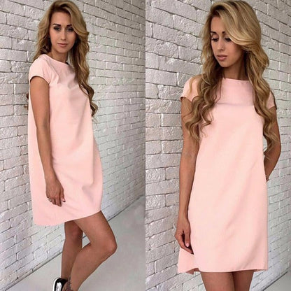 Summer Dress Hooded Sweatshirt O-neck Sexy Elegant Women Party Dresses Fashion Bodycon Short Dress Package Hips Slim Female