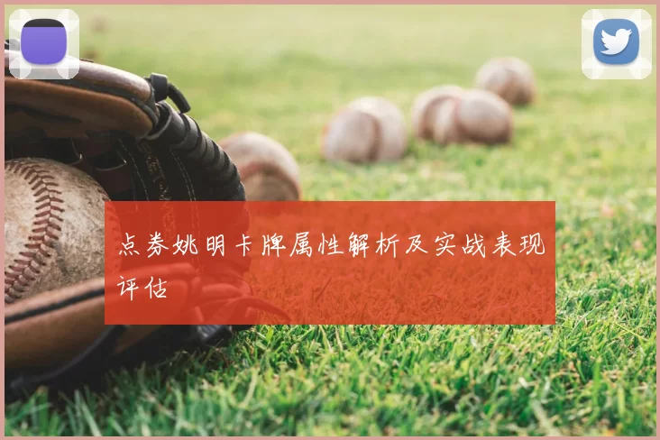点券姚明卡牌属性解析及实战表现评估