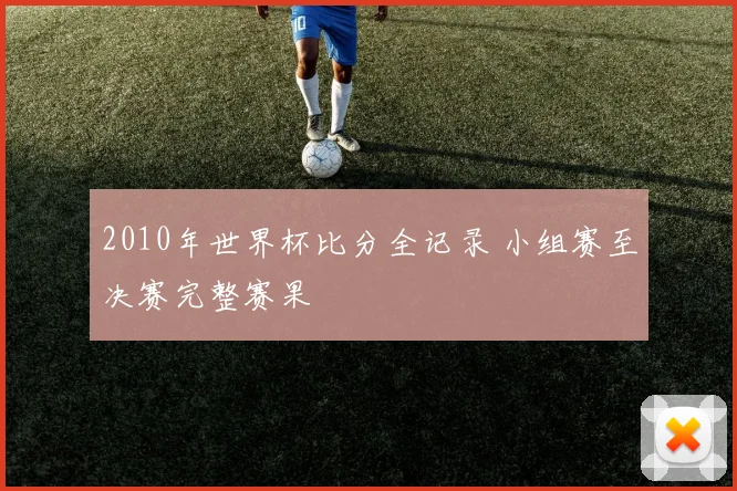 2010年世界杯比分全记录 小组赛至决赛完整赛果